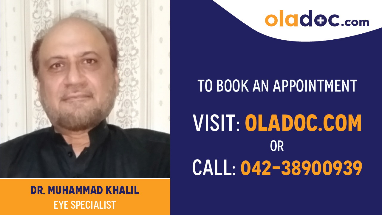 Book appointment with Dr.Muhammad Khalil-best Eye Specialist in Lahore